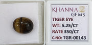 5.25/CT Tiger Eye with Govt. Lab Certificate-TGR00143